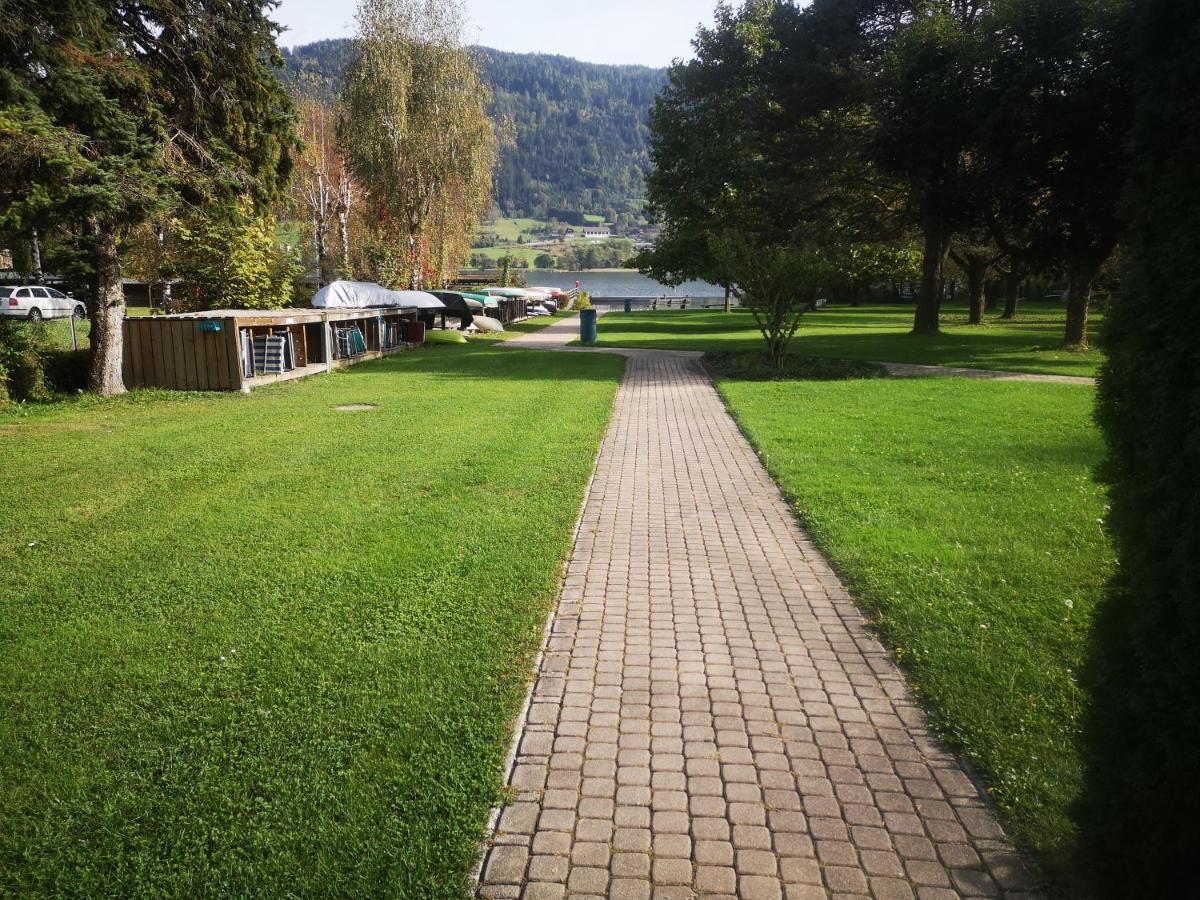 Kaernten Ossiacher See Apartment Zwei Zimmer Ferienwohnung Direkter Seezugang Strand Beheizte Schwimmhalle Bodensdorf Exteriér fotografie
